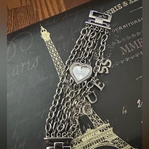 Guess Silver Multi-Chain Bracelet